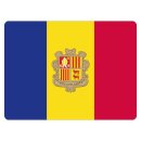 Blechschild "Flagge Andorra" 40 x 30 cm...