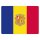 Blechschild "Flagge Andorra" 40 x 30 cm Dekoschild Nationalflaggen