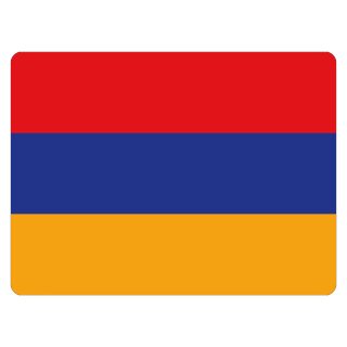 Blechschild "Flagge Armenien" 40 x 30 cm Dekoschild Staatsflagge Armenien