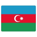 Blechschild "Flagge Aserbaidschan" 40 x 30 cm...