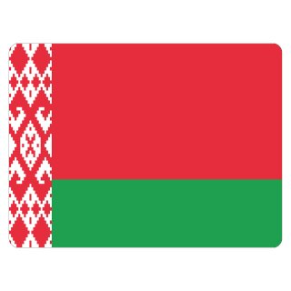 Blechschild "Flagge Weißrussland" 40 x 30 cm Dekoschild Fahnen