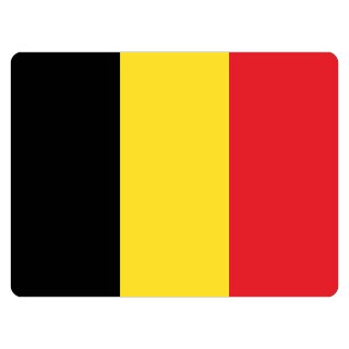 Blechschild "Flagge Belgien" 40 x 30 cm Dekoschild Nationalflaggen