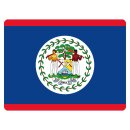 Blechschild "Flagge Belize" 40 x 30 cm...
