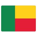Blechschild "Flagge Benin" 40 x 30 cm...
