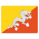 Blechschild "Flagge Bhutan" 40 x 30 cm...