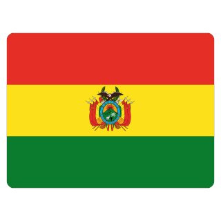 Blechschild "Flagge Bolivien" 40 x 30 cm Dekoschild Nationalflaggen
