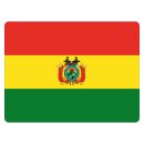 Blechschild "Flagge Bolivien" 40 x 30 cm...