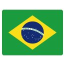 Blechschild "Flagge Brasilien" 40 x 30 cm...