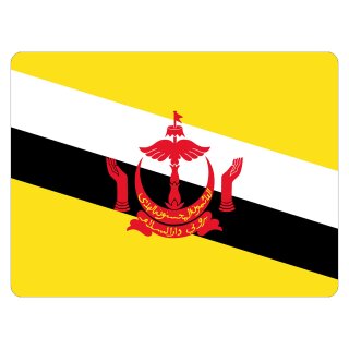 Blechschild "Flagge Brunei" 40 x 30 cm Dekoschild Nationalflaggen