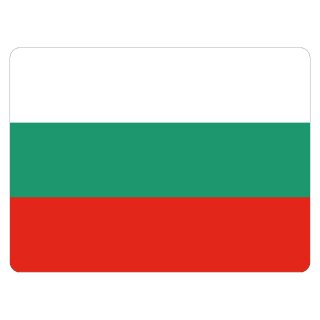 Blechschild "Flagge Bulgarien" 40 x 30 cm Dekoschild Länderfahnen