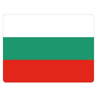 Blechschild "Flagge Bulgarien" 40 x 30 cm Dekoschild Länderfahnen