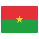 Blechschild "Flagge Burkina Faso" 40 x 30 cm...