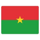 Blechschild "Flagge Burkina Faso" 40 x 30 cm...