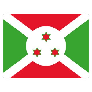 Blechschild "Flagge Burundi" 40 x 30 cm Dekoschild Länderflagge