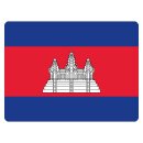 Blechschild "Flagge Kambodscha" 40 x 30 cm...