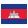 Blechschild "Flagge Kambodscha" 40 x 30 cm Dekoschild Fahnen