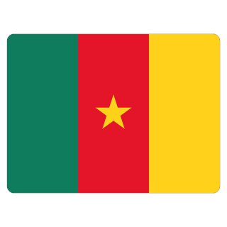 Blechschild "Flagge Kamerun" 40 x 30 cm Dekoschild Nationalflaggen