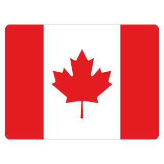 Blechschild "Flagge Kanada" 40 x 30 cm Dekoschild Länderfahnen