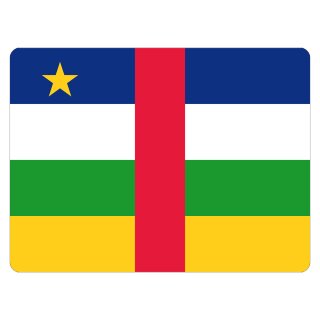 Blechschild "Flagge Zentralafrikanische Republik" 40 x 30 cm Dekoschild Fahnen