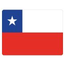 Blechschild "Flagge Chile" 40 x 30 cm...