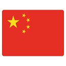 Blechschild "Flagge China" 40 x 30 cm...