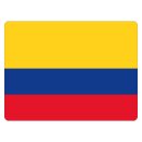 Blechschild "Flagge Kolumbien" 40 x 30 cm...