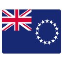 Blechschild "Flagge Cookinseln" 40 x 30 cm...