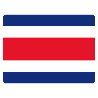 Blechschild "Flagge Costa Rica" 40 x 30 cm Dekoschild Fahnen