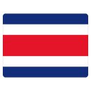 Blechschild "Flagge Costa Rica" 40 x 30 cm...