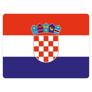 Blechschild "Flagge Kroatien" 40 x 30 cm Dekoschild Nationalflaggen