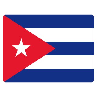 Blechschild "Flagge Kuba" 40 x 30 cm Dekoschild Länderfahnen
