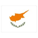 Blechschild "Flagge Zypern" 40 x 30 cm...