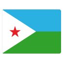 Blechschild "Flagge Dschibuti" 40 x 30 cm...