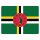Blechschild "Flagge Dominica" 40 x 30 cm Dekoschild Staatsflagge Dominica