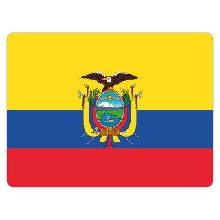 Blechschild "Flagge Ecuador" 40 x 30 cm Dekoschild Nationalflaggen