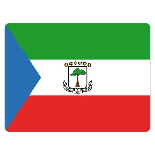 Blechschild "Flagge Äquatorialguinea" 40 x 30 cm Dekoschild Fahnen