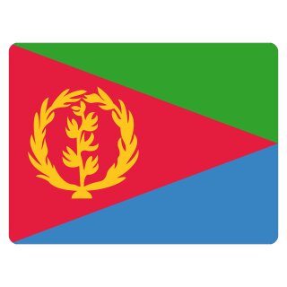 Blechschild "Flagge Eritrea" 40 x 30 cm Dekoschild Nationalflaggen
