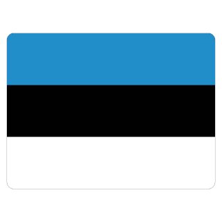 Blechschild "Flagge Estland" 40 x 30 cm Dekoschild Länderfahnen