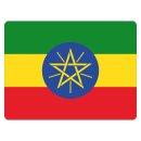 Blechschild "Flagge Äthiopien" 40 x 30 cm...