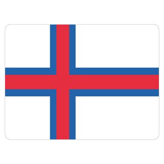 Blechschild "Flagge Färöer" 40 x 30 cm Dekoschild Fahnen