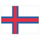 Blechschild "Flagge Färöer" 40 x 30...