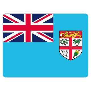 Blechschild "Flagge Fidschi" 40 x 30 cm Dekoschild Nationalflaggen