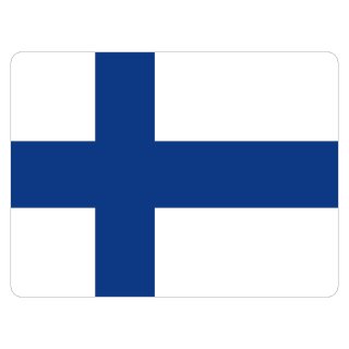 Blechschild "Flagge Finnland" 40 x 30 cm Dekoschild Länderfahnen