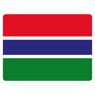 Blechschild "Flagge Gambia" 40 x 30 cm Dekoschild Nationalflaggen