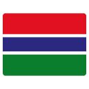 Blechschild "Flagge Gambia" 40 x 30 cm...