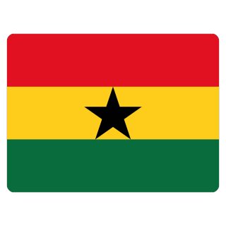 Blechschild "Flagge Ghana" 40 x 30 cm Dekoschild Länderflagge