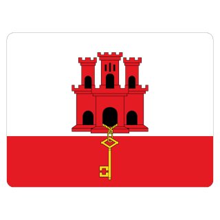 Blechschild "Flagge Gibraltar" 40 x 30 cm Dekoschild Fahnen