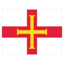 Blechschild "Flagge Guernsey" 40 x 30 cm...