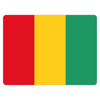 Blechschild "Flagge Guinea" 40 x 30 cm Dekoschild Länderfahnen