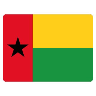Blechschild "Flagge Guinea-Bissau" 40 x 30 cm Dekoschild Guinea Bissau Flagge